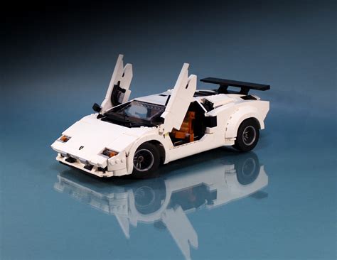 io file is now added, for those who would like to use the custom windscreen or pieces with custom decals in their own designs. . Lego countach alternate build